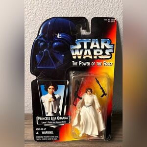 Star Wars NEW 1995 The Power of the Force Princess Leia Organa With Laser Pistol
